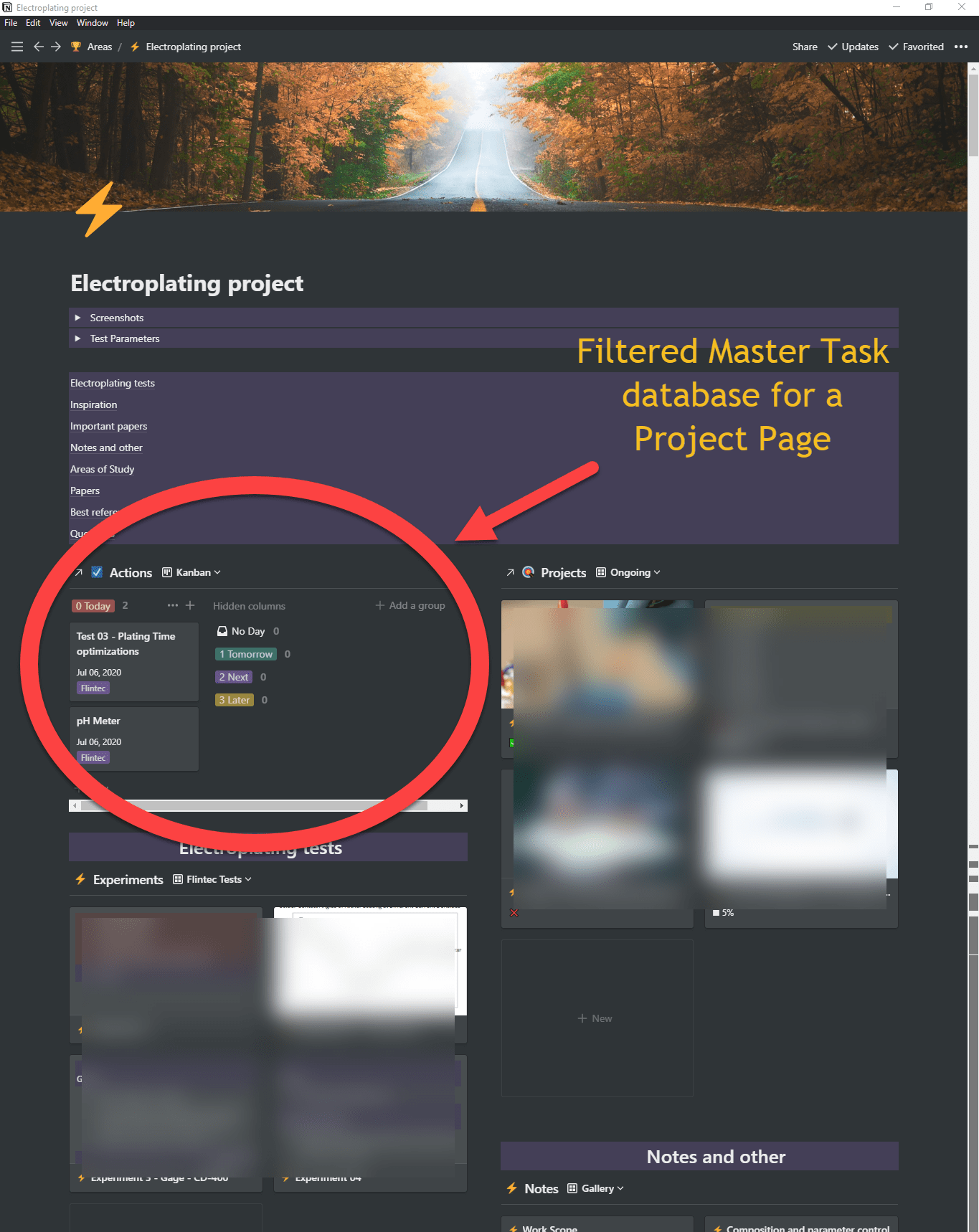 task management in notion