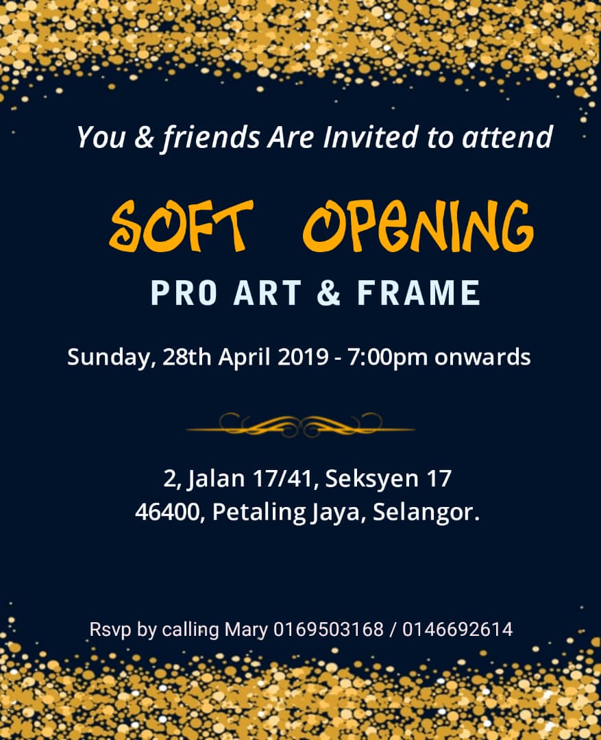 Art Space Warming Party - PRO ART & FRAME
