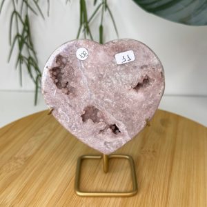 Roze Amethist - Hart op Standaard #11