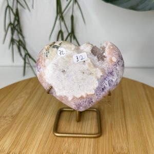 Roze Amethist - Hart op Standaard #12