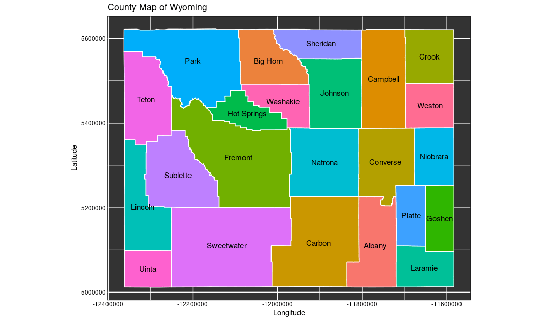 r ggplot2 polygons spatial shapefile