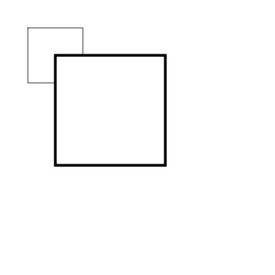 4.3 drawing two squares in a same picture. 2d Transformations Processing Org