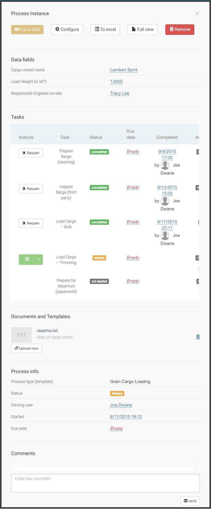 Cargo Release Processes - Minimal Background Collection - Mobile Quality
