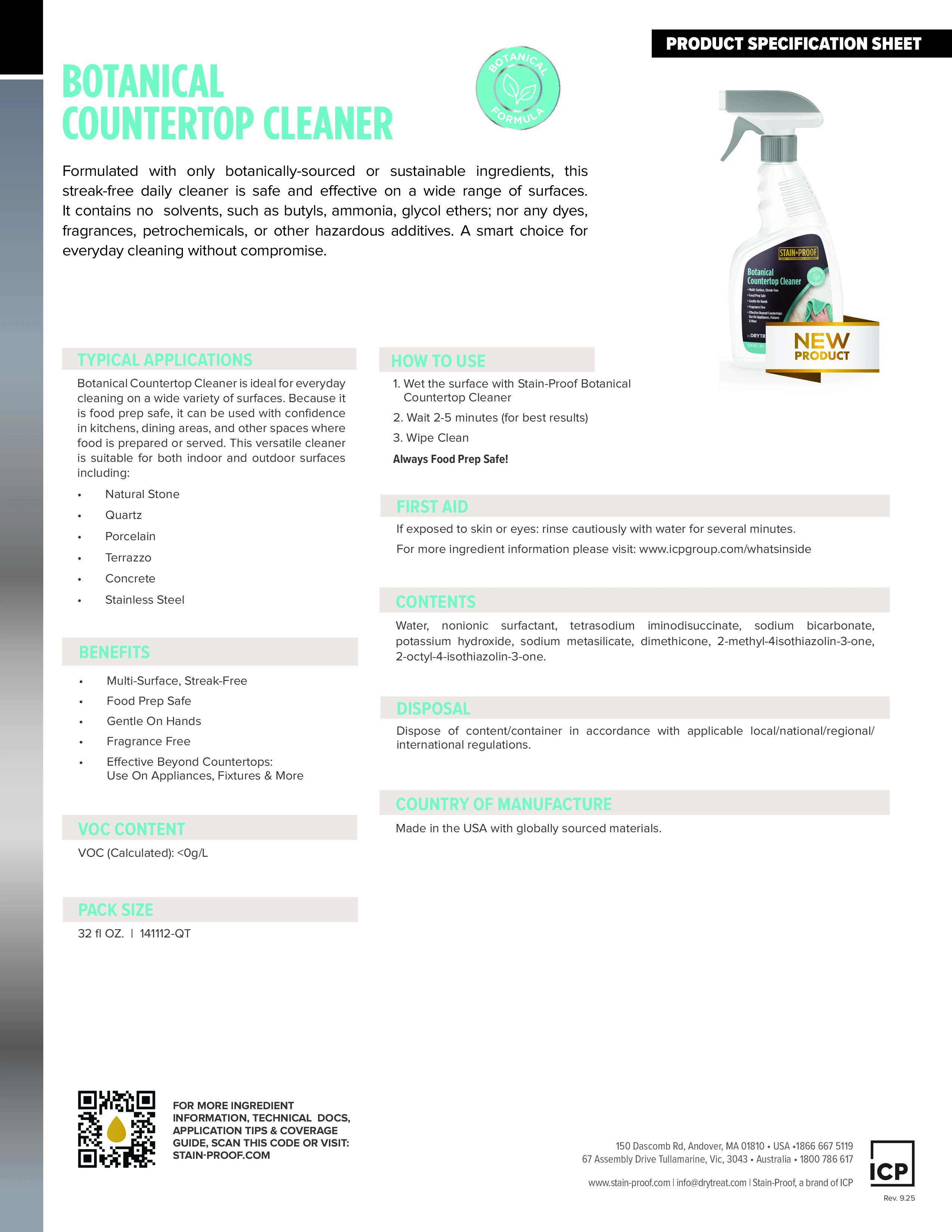 Daily Countertop Cleaner - Page 1