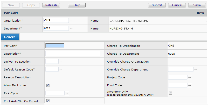 You can also use a fill to par option on purchase orders, transfers, and replenishment worksheets to make the quantity get you back to your par level. Par Level Replenishment