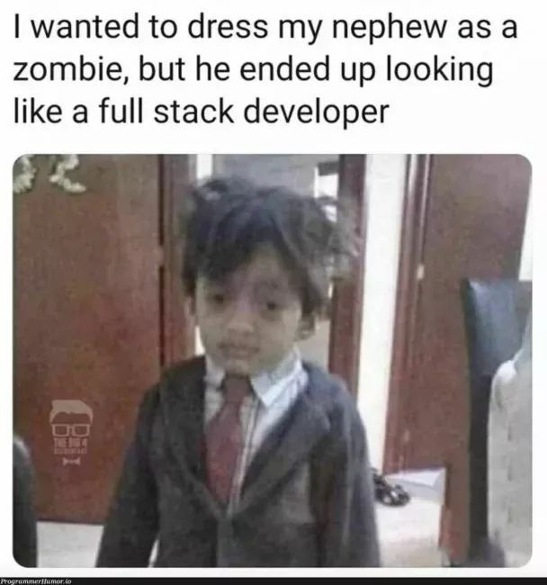 Full Stack Developer Programming Meme Frontend Backend Developer - High Quality Dark Wallpaper - High Resolution