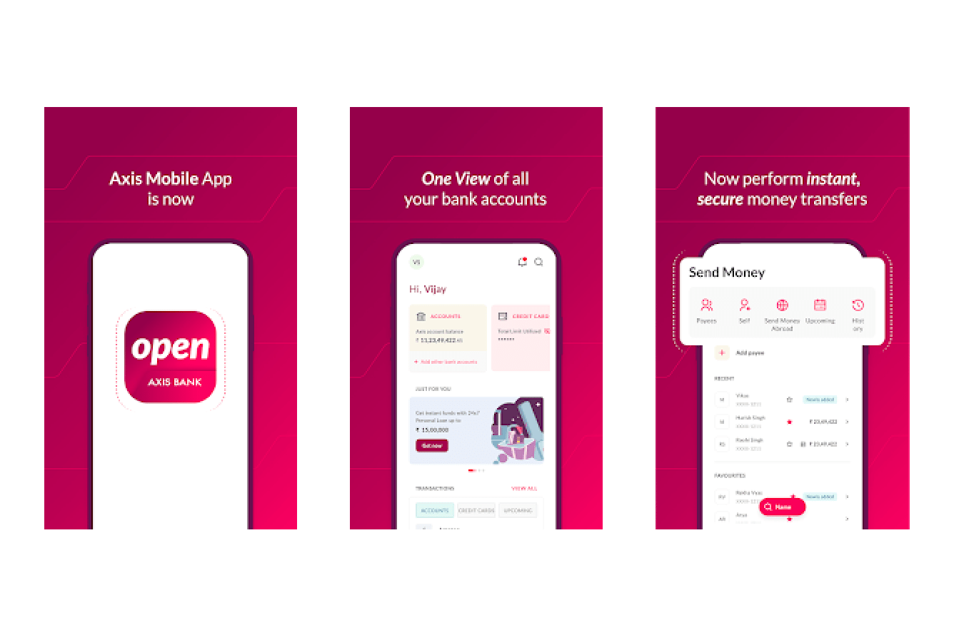 Axis banking app ux