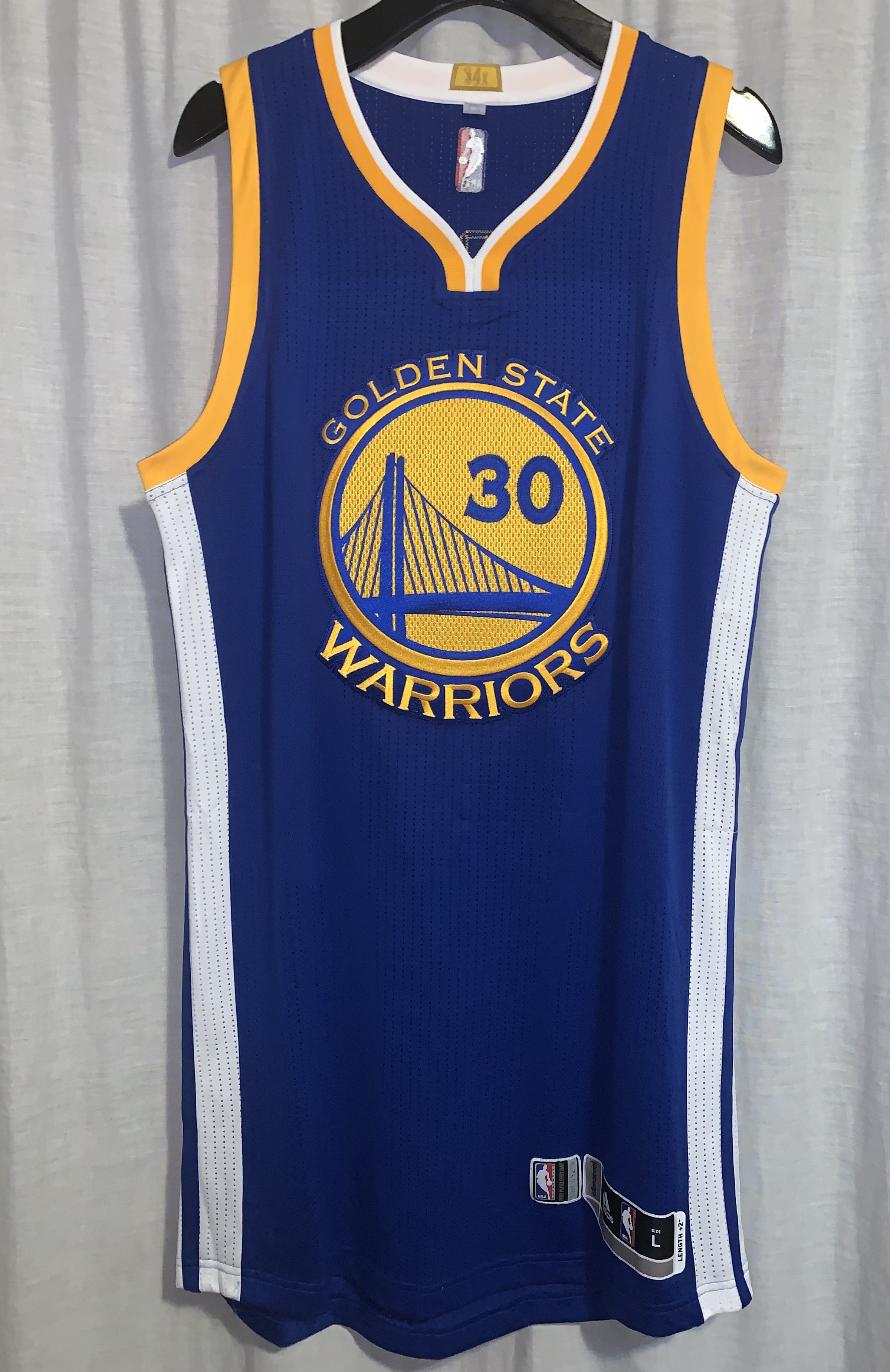 Stephen Curry Golden State Warriors adidas Rev30 Game Issued Road Basketball Jersey