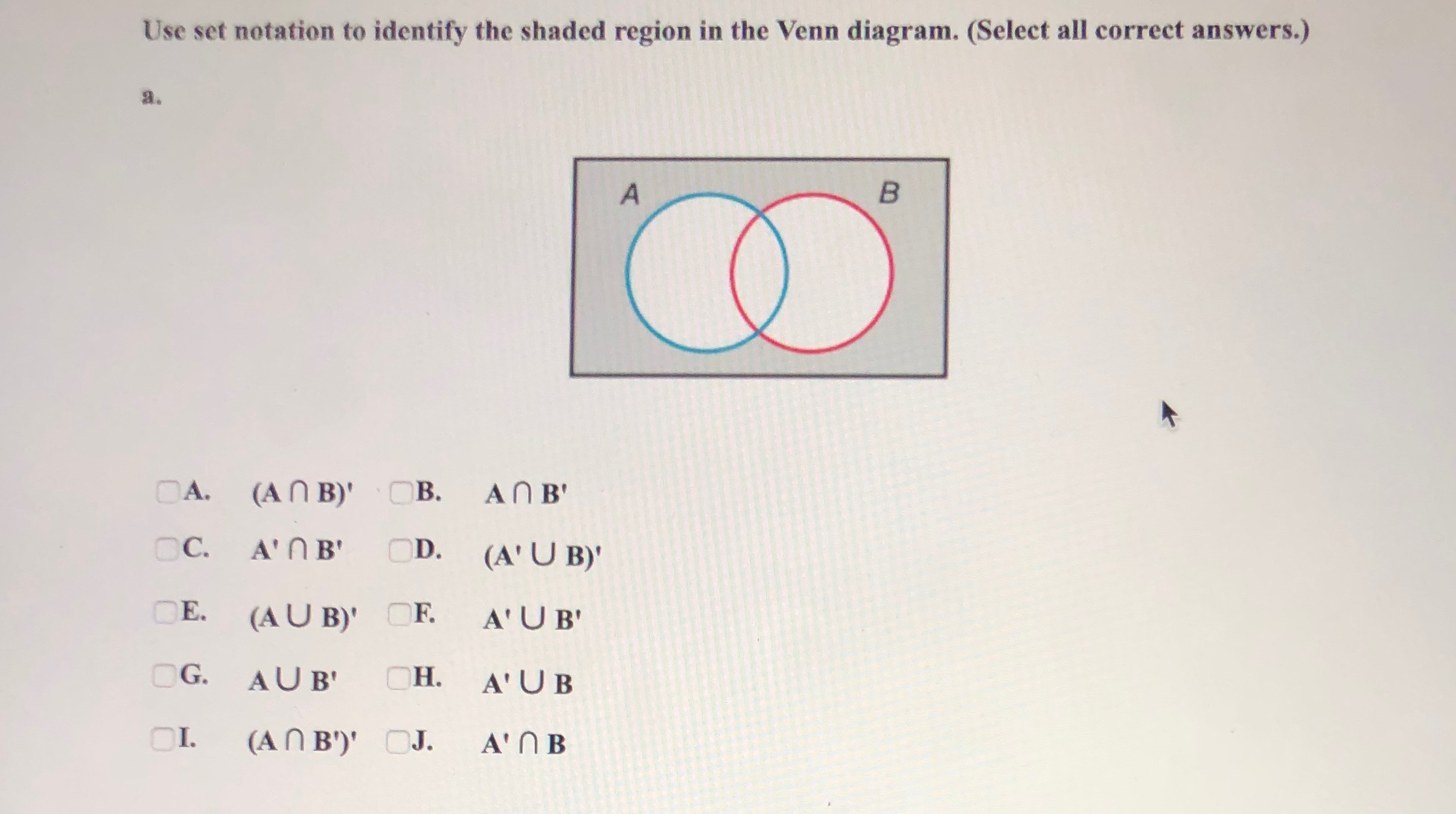 If youre nót clear on thé logic of thé set notation, réview set notation . Answered: Use set notation to identify the shadedâ€¦ | bartleby
