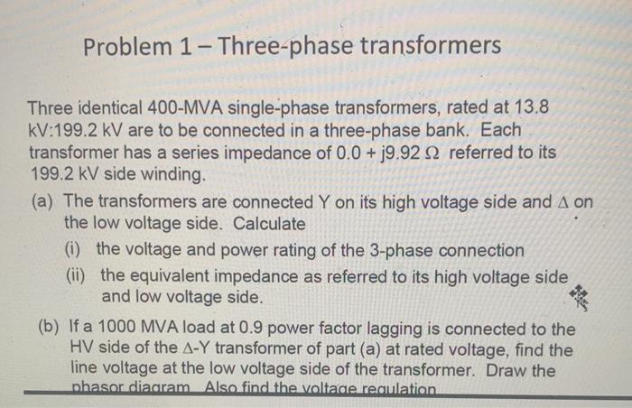 • most ldos have high psrr at lower frequencies • having high psrr over a large bandwidth is what distinguishes performance ldos. Answered: Three identical 400-MVA single-phase… | bartleby