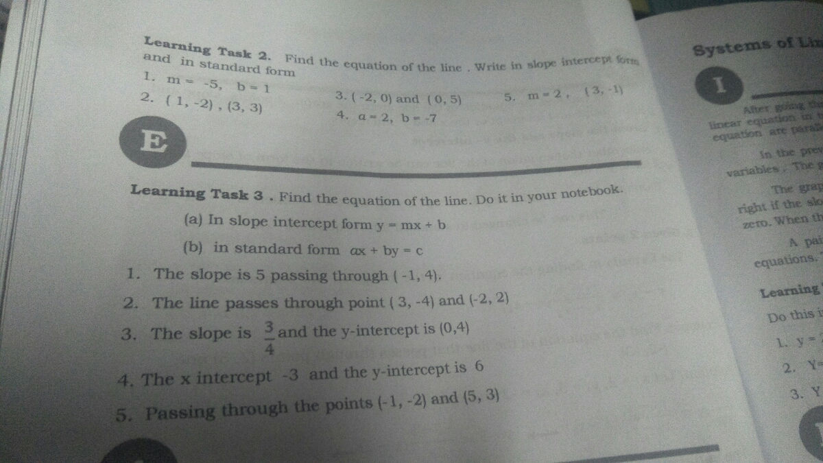 Find your answer in the box below. Answered Learning Task 2 Find The Equation Of Bartleby