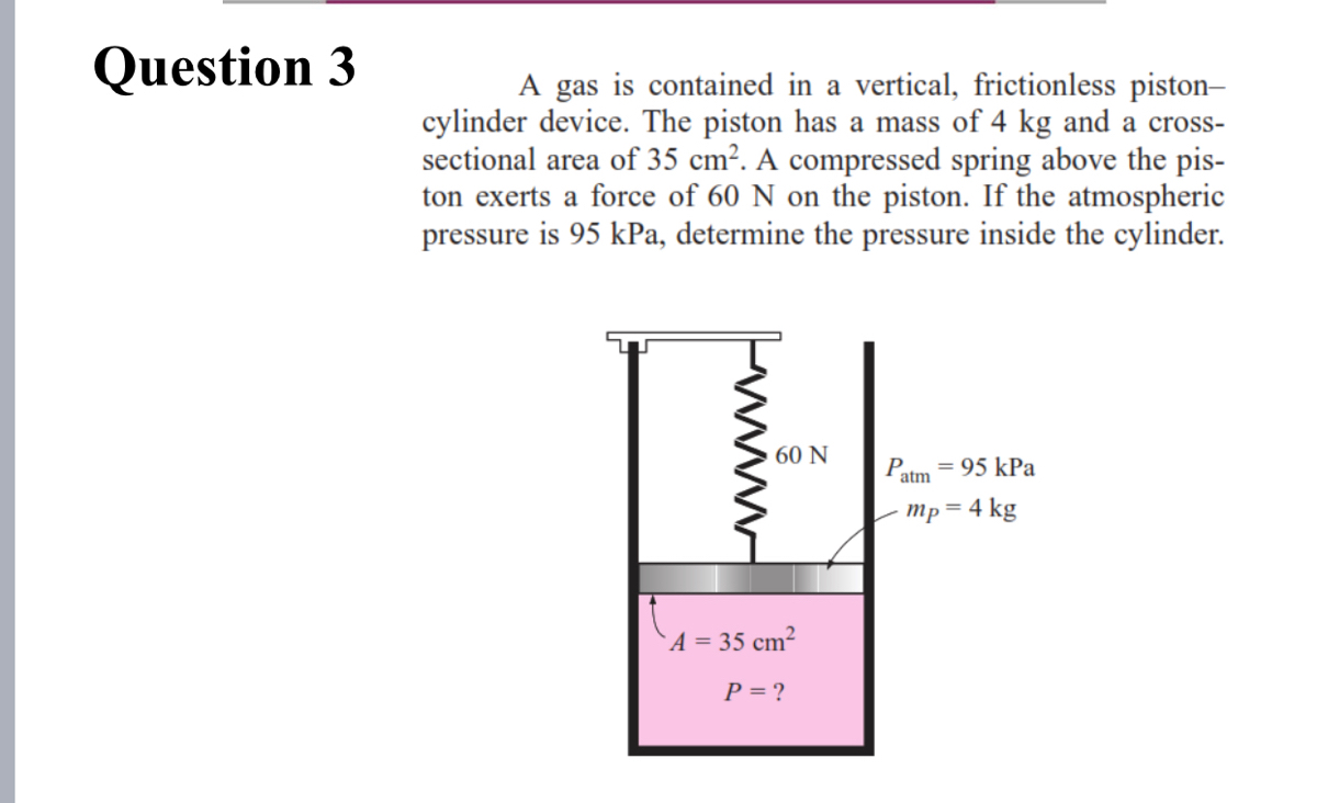 5 A Gas Is Contained In A Vertical Frictionless Chegg 4 points A gas is contained in a vertical frictionless piston-cylinder device. 5 A Gas Is Contained In A Vertical Frictionless Chegg A gas is contained in a vertical frictionless piston-cylinder device.