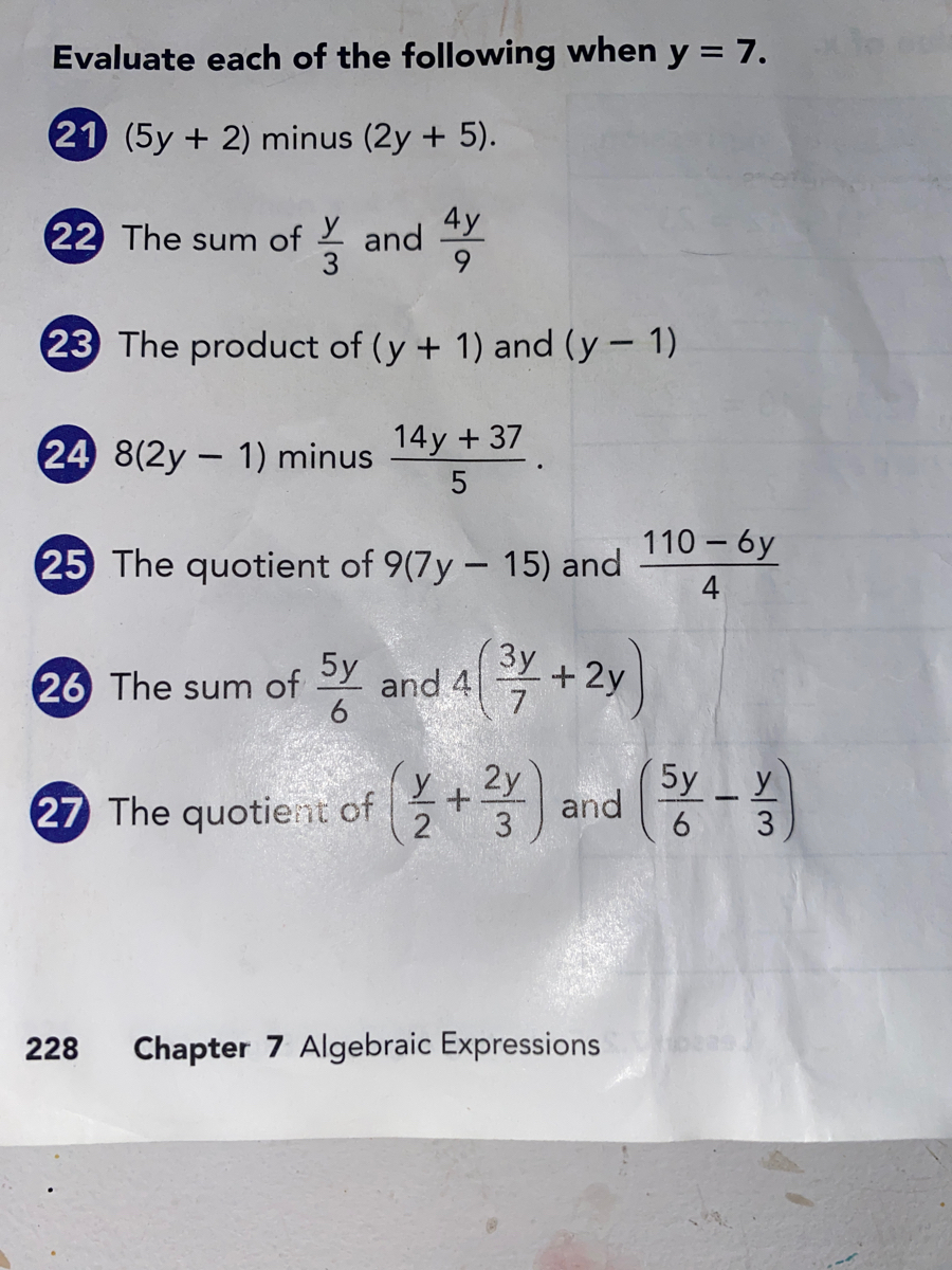 Ex 14 3 3 Iii Work Out The Division 10y 6y 21 5 2y 7 22Type the correct answer in the box. Ex 14 3 3 Iii Work Out The Division 10y 6y 21 5 2y 7 The factors of 5y2 2y 7 are 5y 7 and.