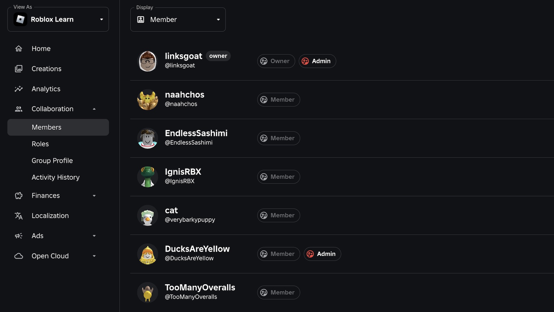 Group Based Access Groups 