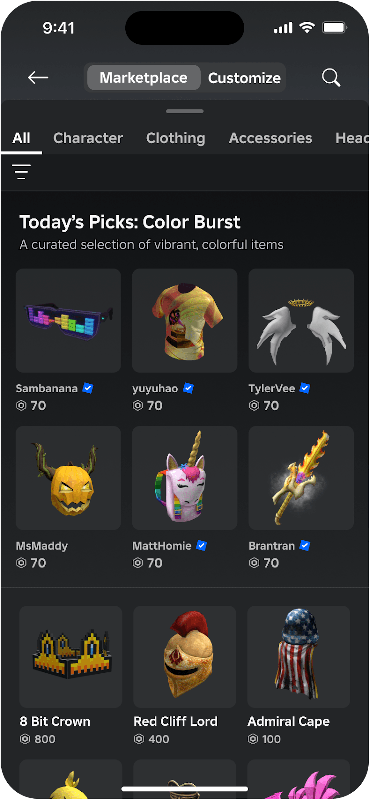 Les Choix D Aujourd Hui Sur Marketplace Hub Cr Ation Todays Picks Marketplace 