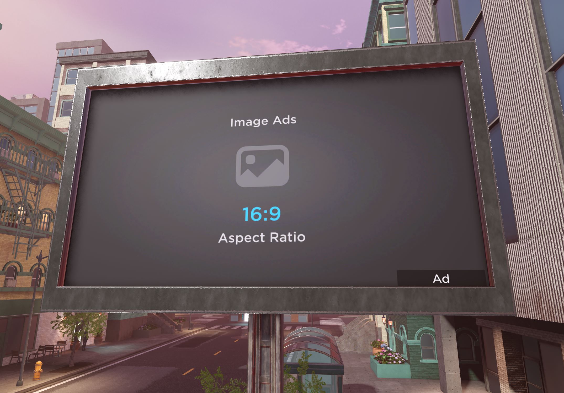 Immersive Ads Roblox Creator Hub ImageAds Sample 
