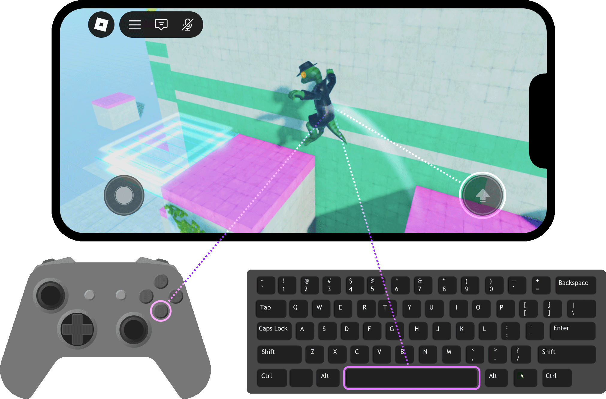 Cross Platform Development Roblox Creator Hub Input Actions Jump 