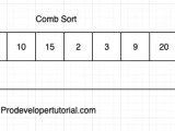 Sorting Algorithm 14 Comb Sort Prodevelopertutorial