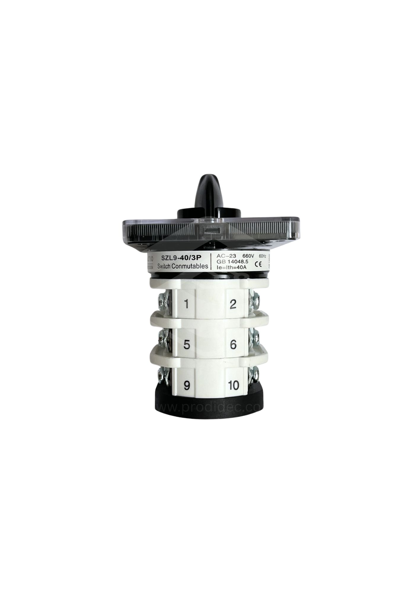 Selector Conmutador Manual Rotativo 40A 3P 660VAC VOLTIO
