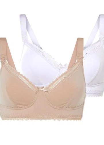 Pack 2 soutien-gorge d'allaitement coton