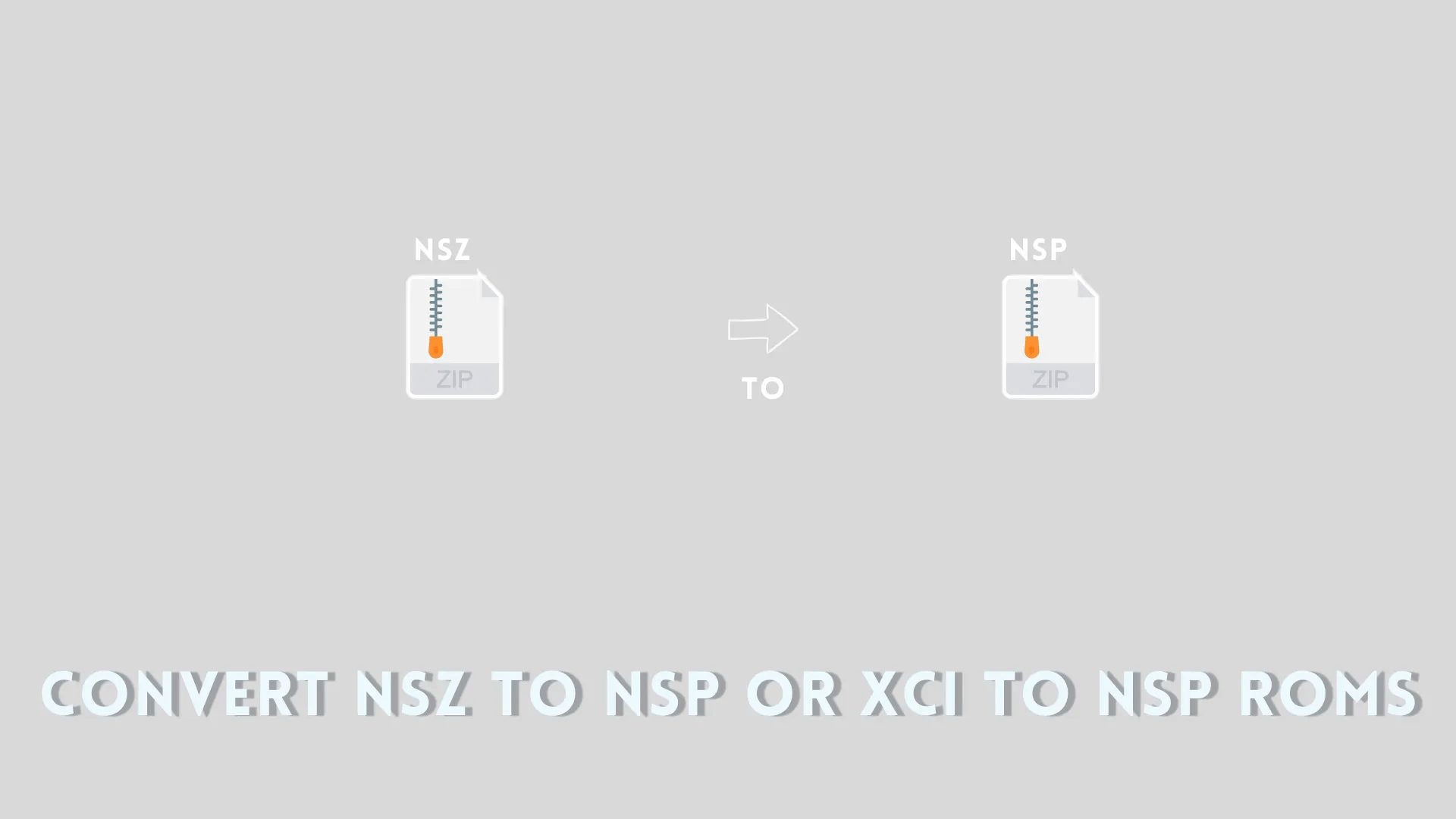 Convert NSZ to NSP or XCI TO NSP Roms