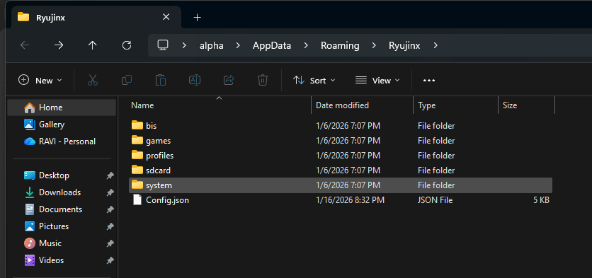 Locate the System Folder