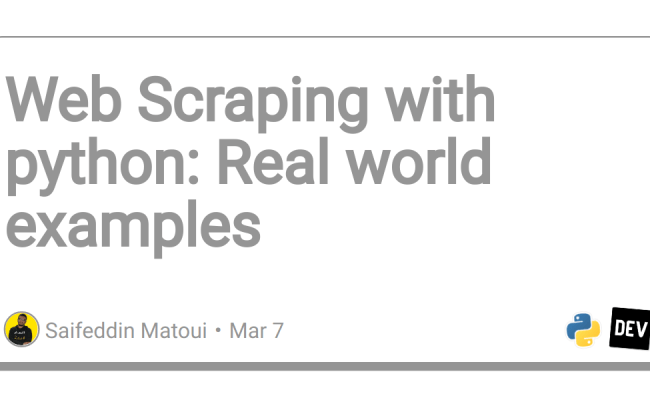 Web Scraping With Python: Real World Examples - ProdSens.live
