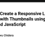 How To Create A Responsive Lightbox Gallery With Thumbnails Using HTML ...