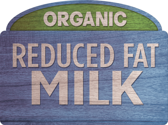 Organic reduced fat milk