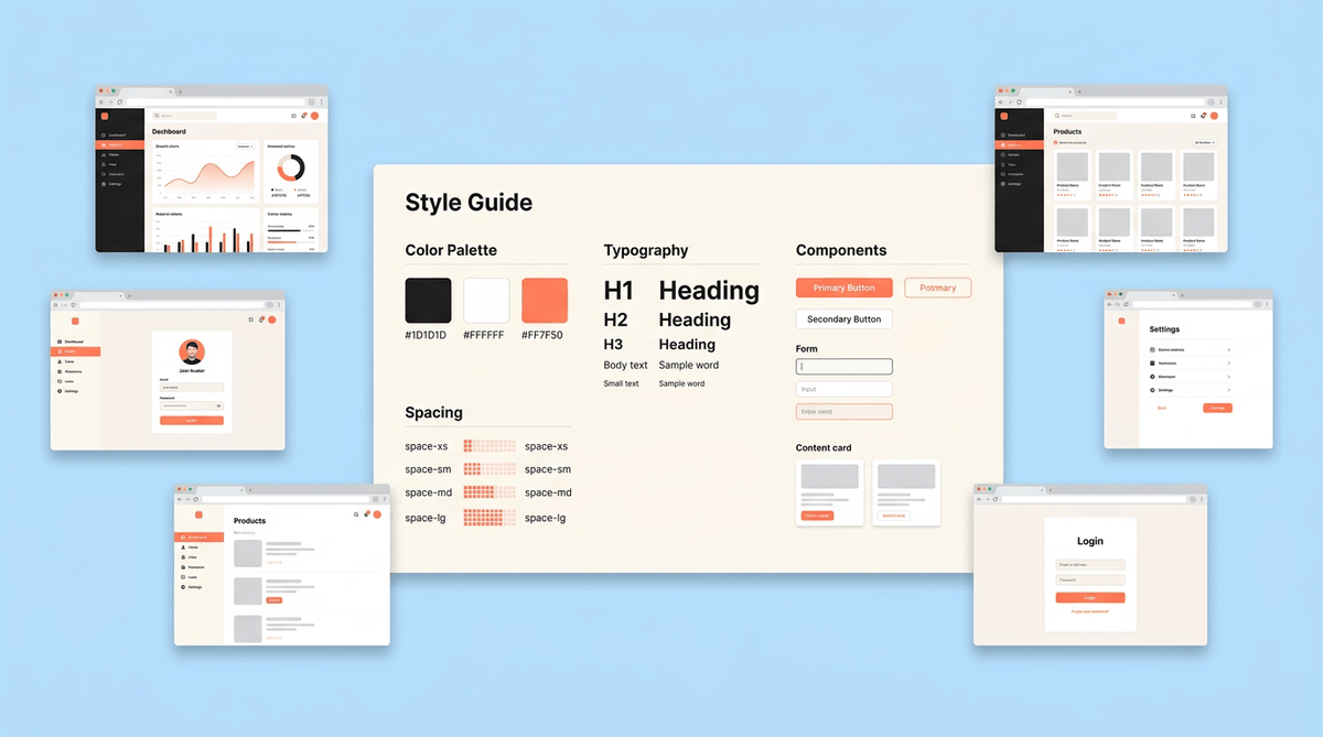 Design system ket hop voi Front-End Design Skill cho UI nhat quan