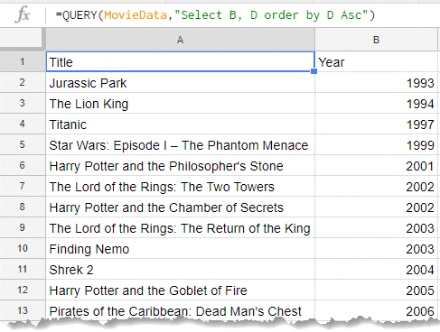 Google sheets query function: a beginner's guide