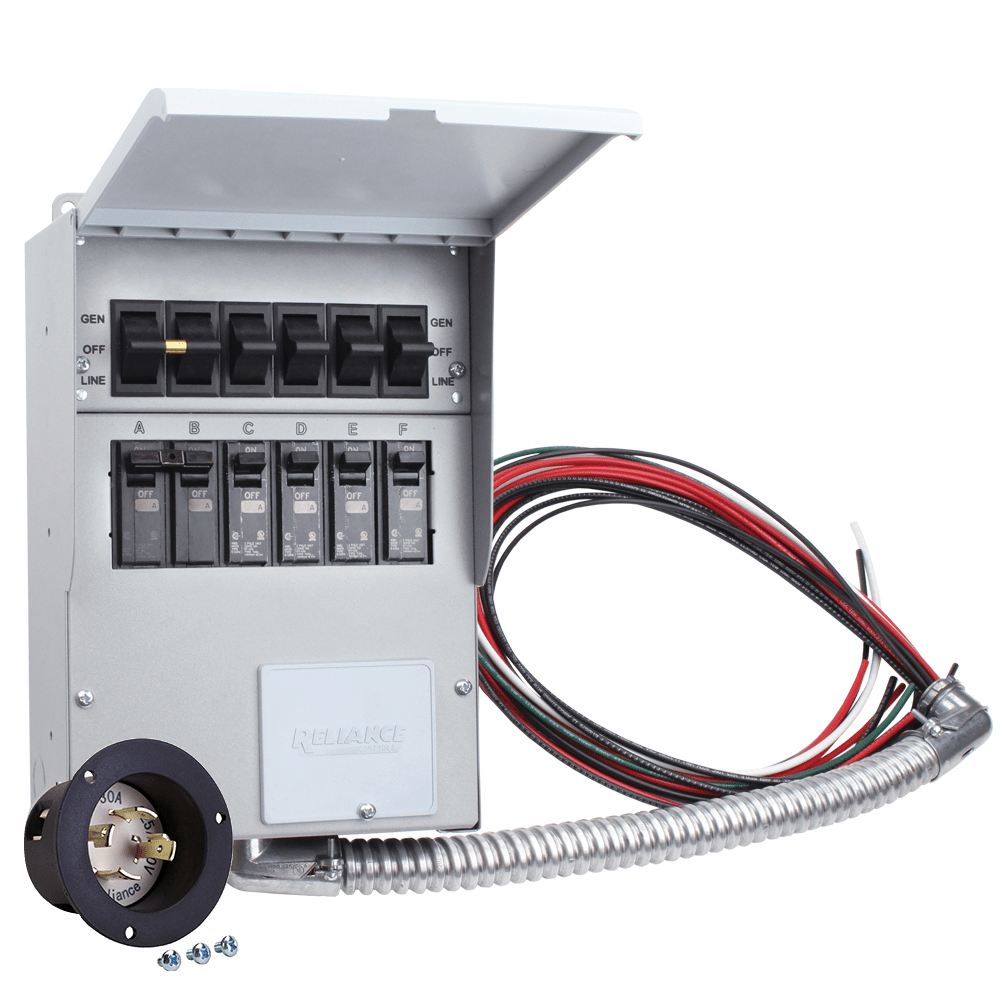 Portable Generator Transfer Switch, 125/250V, 30A 306B 