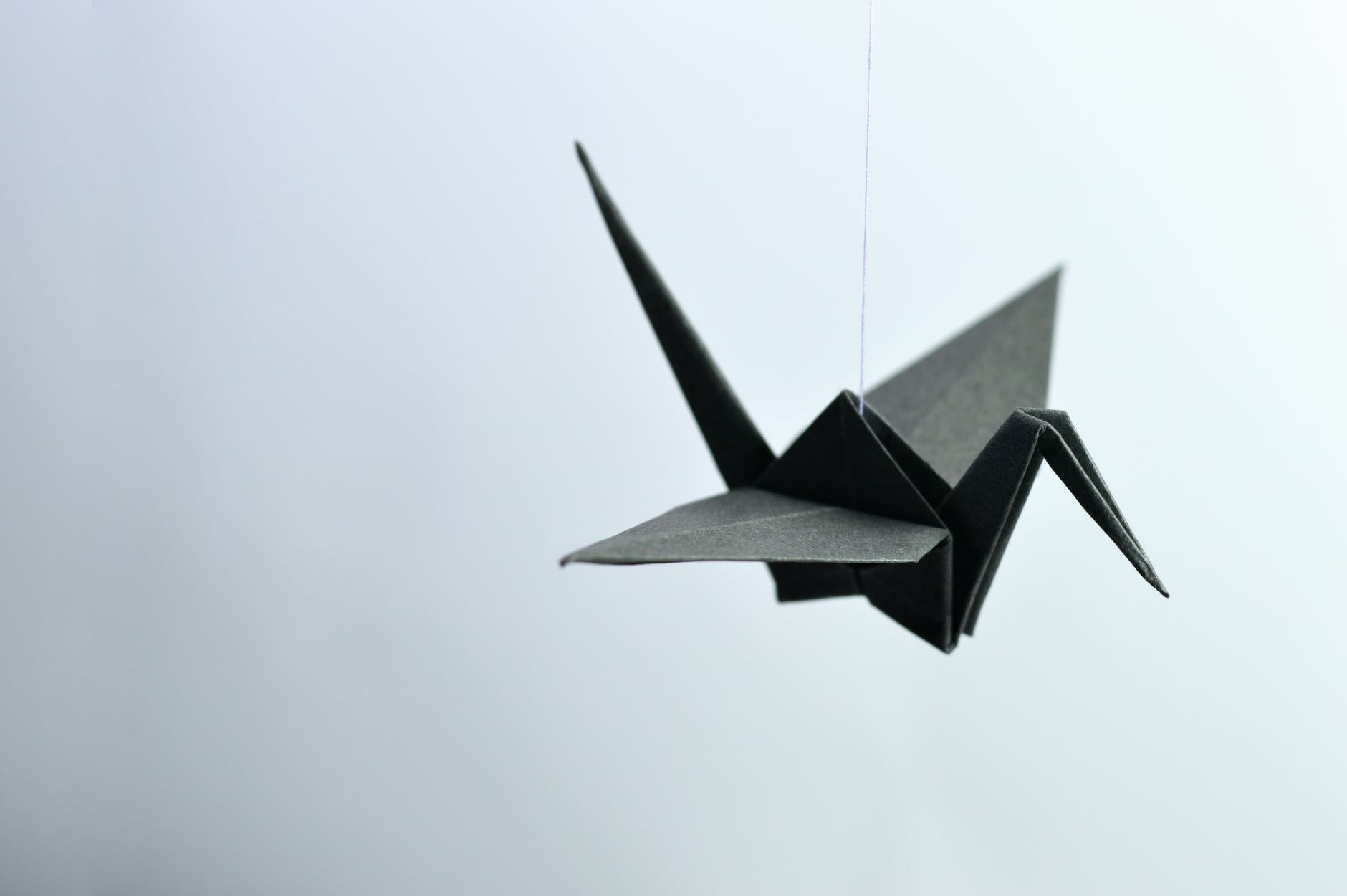 Figura de pájaro de origami