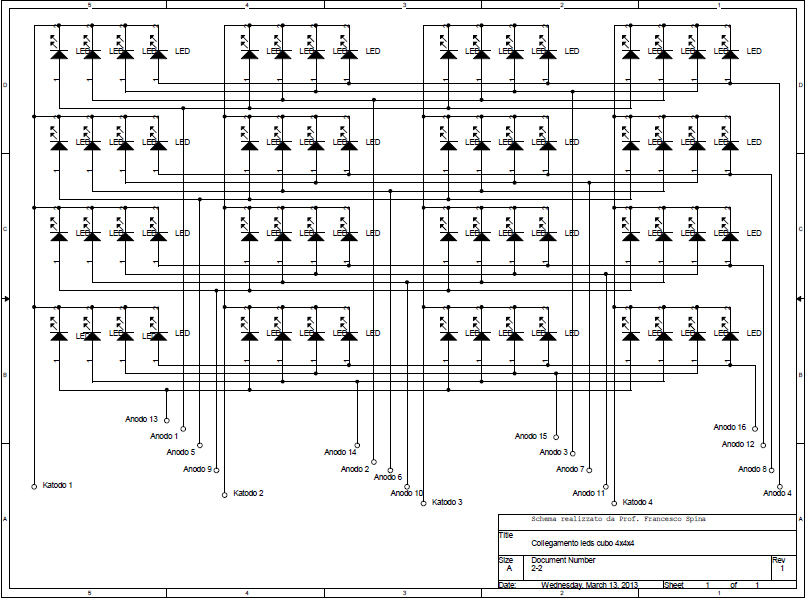 Cubo Di 64 Led Comandati Da Pic Prof Francesco Spina