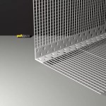 Уголок штукатурный пластиковый с сеткой 100*150 мм 125 г/м² 2.5 метра Profigips