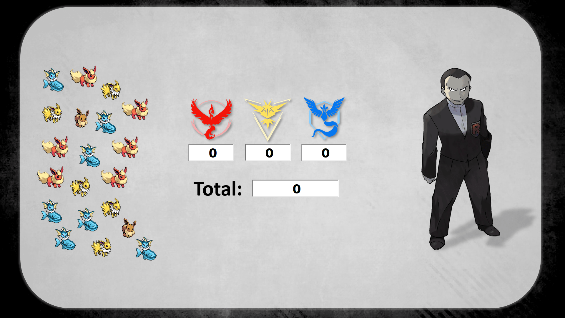 The final battle between our teams and the Team Rocket boss!
