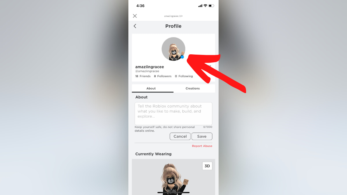 How To Change Your Profile Picture On Roblox Pro Game Guides Roblox Edit Profile Picture 6 