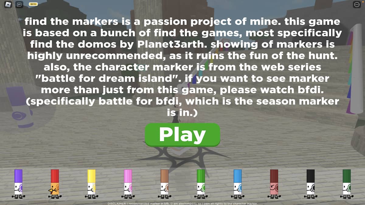 How To Get The Technical Marker In Find The Markers Roblox Pro Game Roblox Find The Markers Main Menu Screen 