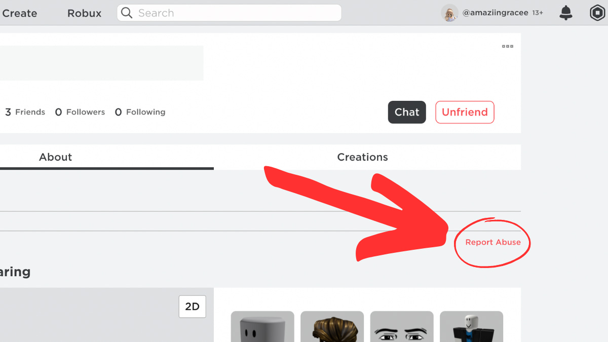 How To Report Players On Roblox Pro Game Guides Roblox Report Button Profile Location 