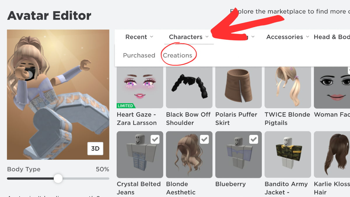 Can I Save Outfits On Roblox How To Make A Roblox Preset Outfit Roblox Avatar Editor Character Creation Menu Location 