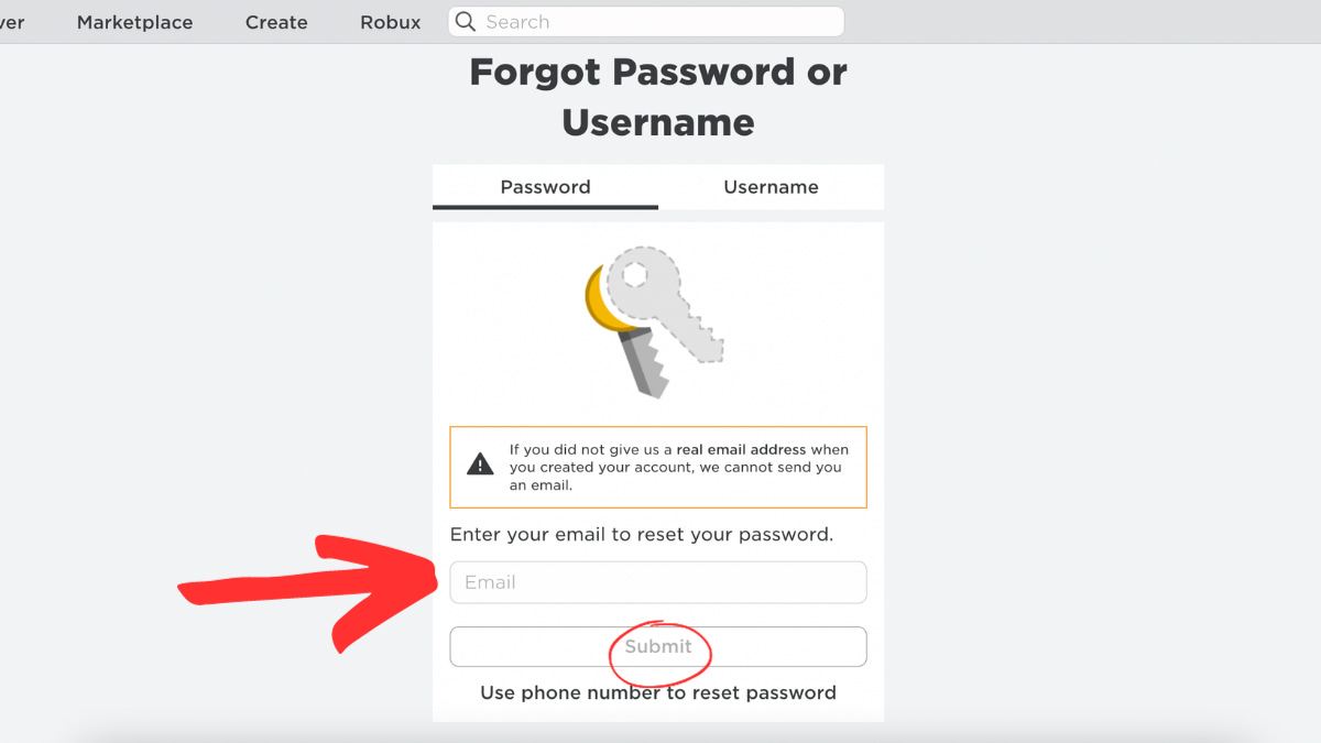 How To Change Your Password On Roblox Pro Game Guides Roblox Login In Forgot Password Screen 
