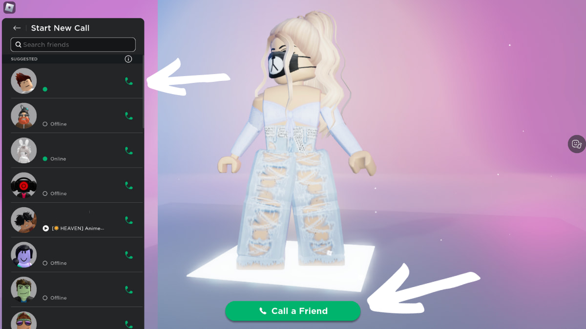 How To Fix Failed To Start A Call Error On Roblox Pro Game Guides Roblox Connect Call A Friend Menu 
