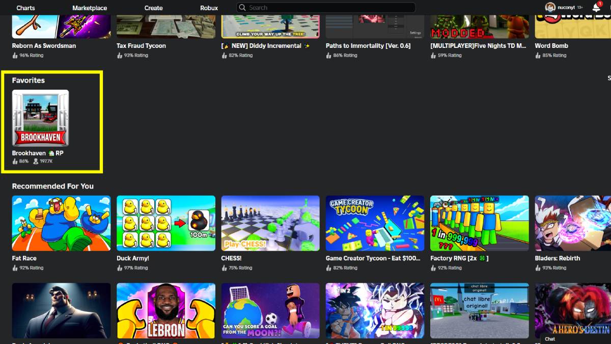 How To See Your Recent Games On Roblox Pro Game Guides Roblox Favorite Tab 