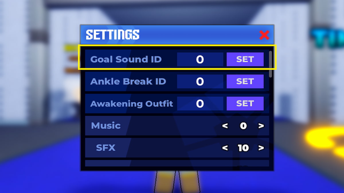 50 Goal Sound ID Codes For Blue Lock Rivals Click Listen Blue Lock Rivals Goal Sound ID Settings Menu 