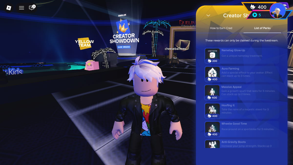 How To Earn Creds For Roblox Creator Showdown 2026 Pro Game Guides Creator Showdown 2026 Perks 