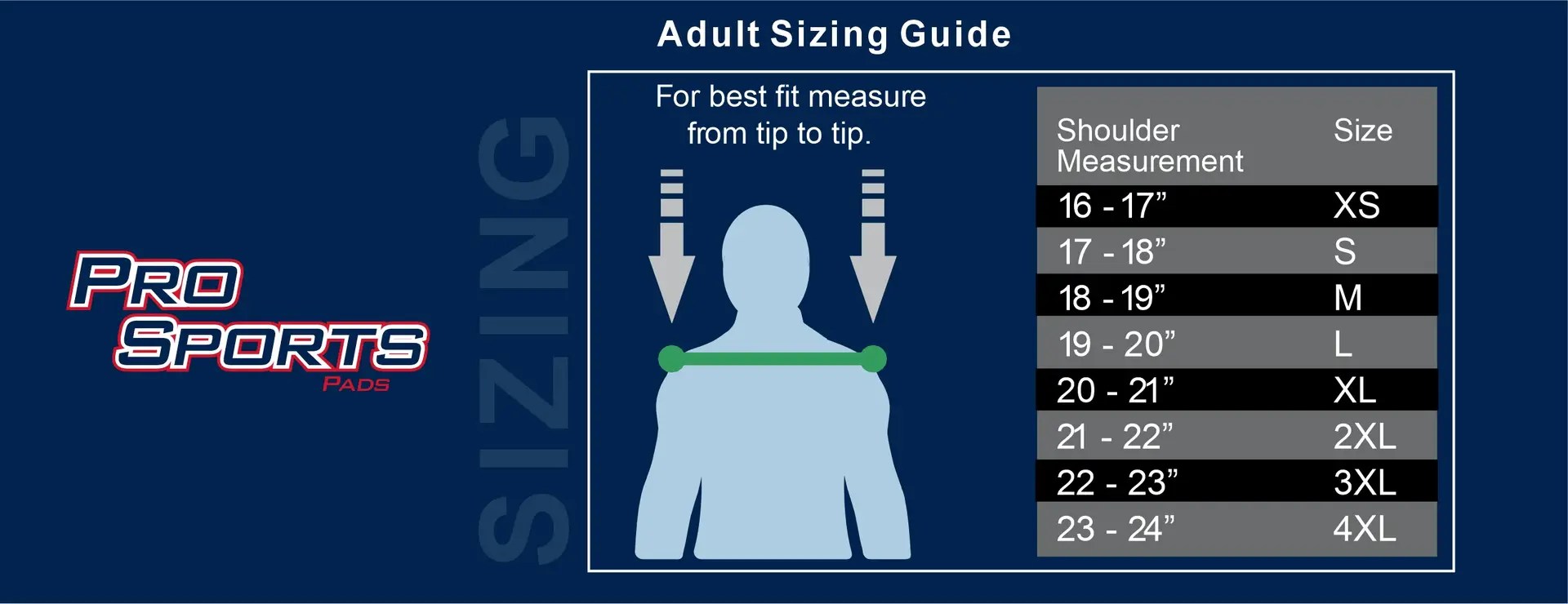 Adult Sizing Guide