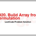 1920-Build-Array-from-Permutation-LeetCode-Problem-Solution