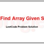1982-Find-Array-Given-Subset-Sums-LeetCode-Problem-Solution