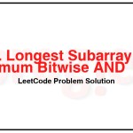 2419-Longest-Subarray-With-Maximum-Bitwise-AND-LeetCode-Problem-Solution