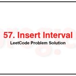 57-Insert-Interval-LeetCode-Problem-Solution